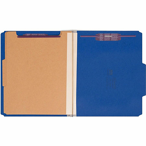 Smead Premium Pressboard Classification Folders with SafeSHIELD&reg; Coated Fastener Technology 8 1/2" x 11" - 2" Expansion - 2 x 2S Fastener(s) - 2" for Folder, Divider - Top Tab Location - Right of Center Tab Position - 2 Divider(s) - 25 pt. - 1 (14200)