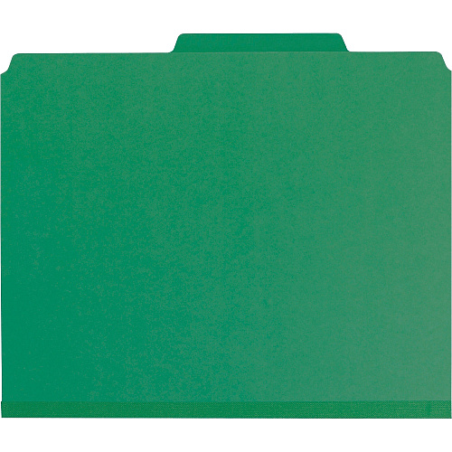 Smead Premium Pressboard Classification Folders with SafeSHIELD&reg; Coated Fastener Technology 8 1/2" x 11" - 2" Expansion - 2 x 2S Fastener(s) - 2" for Folder, Divider - Top Tab Location - Right of Center Tab Position - 2 Divider(s) - 25 pt. - 1 (14201)