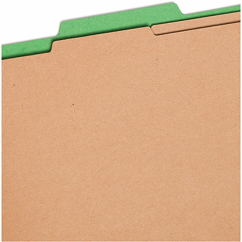 Smead Premium Pressboard Classification Folders with SafeSHIELD&reg; Coated Fastener Technology 8 1/2" x 11" - 2" Expansion - 2 x 2S Fastener(s) - 2" for Folder, Divider - Top Tab Location - Right of Center Tab Position - 2 Divider(s) - 25 pt. - 1 (14201)
