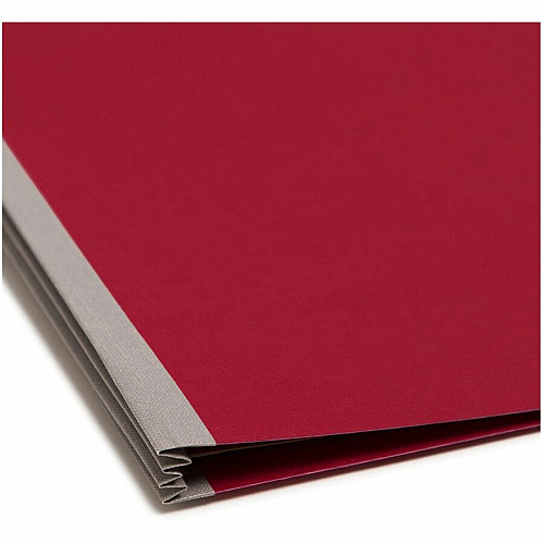 Smead Premium Pressboard Classification Folders with SafeSHIELD&reg; Coated Fastener Technology 8 1/2" x 11" - 2" Expansion - 2 x 2S Fastener(s) - 2" for Folder, Divider - Top Tab Location - Right of Center Tab Position - 2 Divider(s) - 25 pt. - 1 (14202)