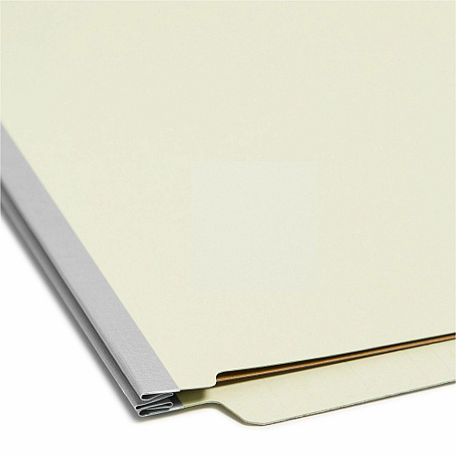 Smead Letter Recycled Classification Folder 8 1/2" x 11" - 2" Expansion - 2 x 2K Fastener(s) - End Tab Location - 2 Divider(s) - 25 pt. - Pressboard - Gray/Green - Tear Resistant - 100% Recycled - 10 / Box (26802)
