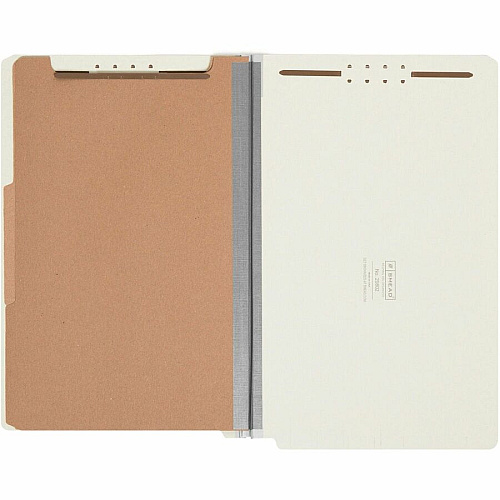 Smead Legal Recycled Classification Folder 8 1/2" x 14" - 2" Expansion - 6 x 2K Fastener(s) - End Tab Location - 2 Divider(s) - 25 pt. - Pressboard - Gray, Green - Tear Resistant - 100% Recycled - 10 / Box (29802)