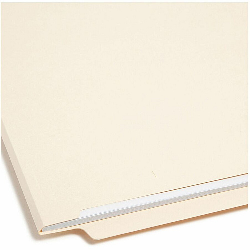 Smead Straight Tab Cut Letter Recycled Fastener Folder 8 1/2" x 11" - 3/4" Expansion - 2 x 2S Fastener(s) - 2" for Folder - 11 pt. - 2 Plys - Manila - Reinforced Tab - 10% Recycled - 50 / Box (34117)