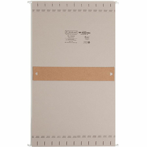 Smead TUFF 1/3 Tab Cut Letter Recycled Hanging Folder 8 1/2" x 11" - 2" Expansion - Top Tab Location - 14 pt. - Steel Gray - Tear Resistant - 10% Recycled - 18 / Box (64240)