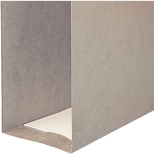 Smead TUFF 1/3 Tab Cut Letter Recycled Hanging Folder 8 1/2" x 11" - 2" Expansion - Top Tab Location - 14 pt. - Steel Gray - Tear Resistant - 10% Recycled - 18 / Box (64240)