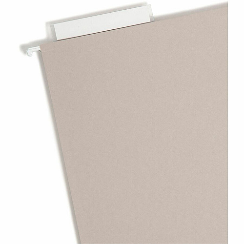 Smead TUFF Legal Recycled Hanging Folder 8 1/2" x 14" - 2" Expansion - Top Tab Location - 14 pt. - Steel Gray - Tear Resistant - 10% Recycled - 18 / Box (64340)