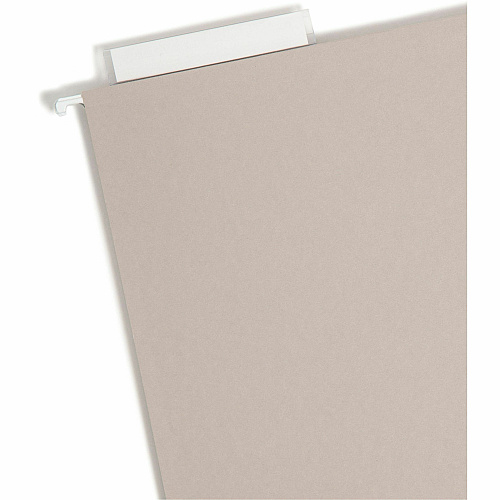 Smead TUFF Legal Recycled Hanging Folder 8 1/2" x 14" - 2" Expansion - Top Tab Location - 14 pt. - Steel Gray - Tear Resistant - 10% Recycled - 18 / Box (64340)