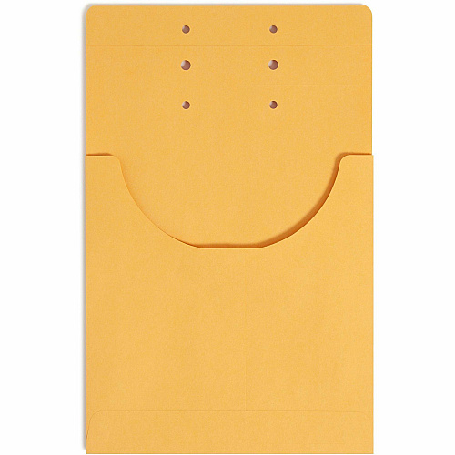 Smead Letter, Legal File Jacket 8 1/2" x 14" - 3/4" Expansion - 1 Pocket(s) - 7.5 pt. - Kraft - Pre-punched - 100 / Carton (68196)