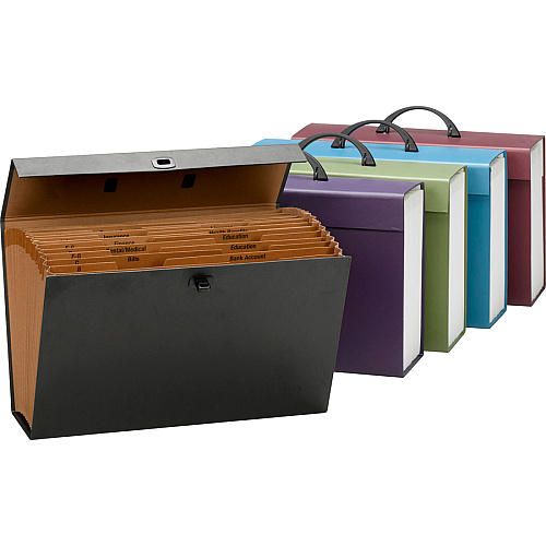 Smead Legal Recycled Expanding File 8 1/2" x 14" - 19 Pocket(s) - Black - 30% Recycled - 1 Each (70804)