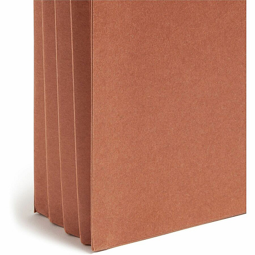 Smead Straight Tab Cut Letter Recycled File Pocket 8 1/2" x 11" - 3 1/2" Expansion - 2 Plys - Redrope - Tear Resistant Gusset - 100% Recycled - 25 / Box (73610)