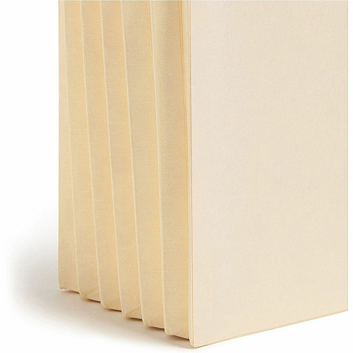 Smead Letter Recycled File Pocket 8 1/2" x 11" - 5 1/4" Expansion - 2 Plys - Manila - Reinforced Tab - 10% Recycled - 10 / Box (75175)