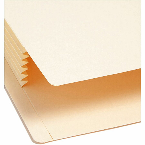 Smead Letter Recycled File Pocket 8 1/2" x 11" - 5 1/4" Expansion - 2 Plys - Manila - Reinforced Tab - 10% Recycled - 10 / Box (75175)