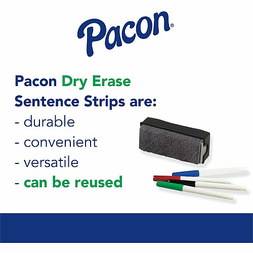 Pacon&reg; Dry Erase Sentence Strips 30 / Pack (5185)