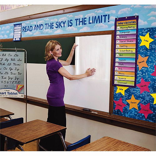 GoWrite! Dry Erase Roll White Surface - 240" (20 ft) Width x 24" (2 ft) Length - Self-adhesive - 1 Roll (AR2420)