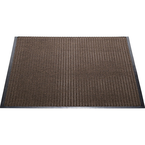 Genuine Joe Waterguard Wiper Scraper Floor Mats Carpeted Floor, Indoor, Outdoor - 72" Length x 48" Width - Polypropylene - Brown - 1 Each (GJO58843)