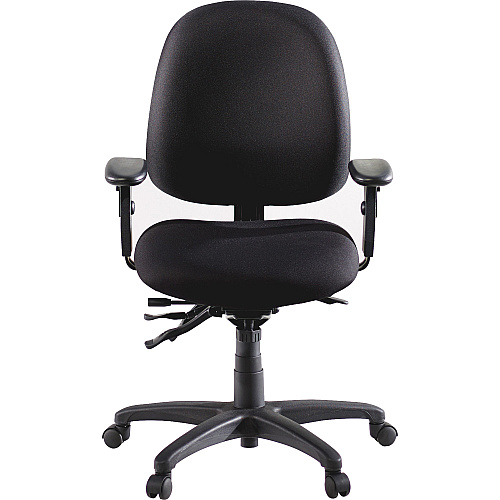Lorell High-Performance Eronomic Task Chair Black Seat Color - Black Back Color - Metal Frame Material - 5-star Base - 1 Each (LLR60538)