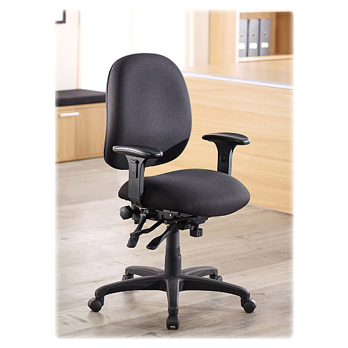Lorell High-Performance Eronomic Task Chair Black Seat Color - Black Back Color - Metal Frame Material - 5-star Base - 1 Each (LLR60538)