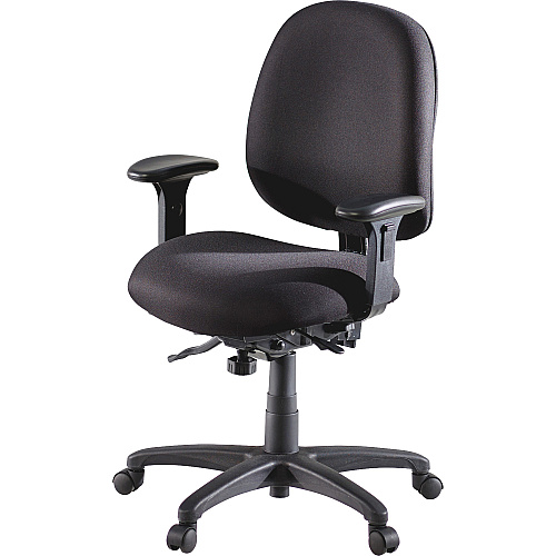 Lorell High-Performance Eronomic Task Chair Black Seat Color - Black Back Color - Metal Frame Material - 5-star Base - 1 Each (LLR60538)
