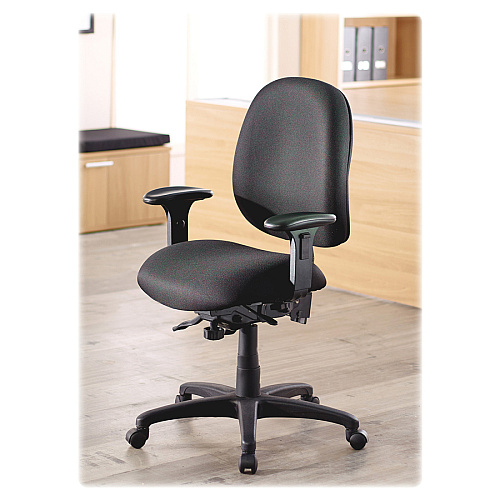 Lorell High-Performance Eronomic Task Chair Black Seat Color - Black Back Color - Metal Frame Material - 5-star Base - 1 Each (LLR60538)