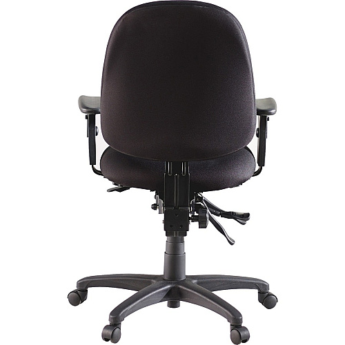 Lorell High-Performance Eronomic Task Chair Black Seat Color - Black Back Color - Metal Frame Material - 5-star Base - 1 Each (LLR60538)