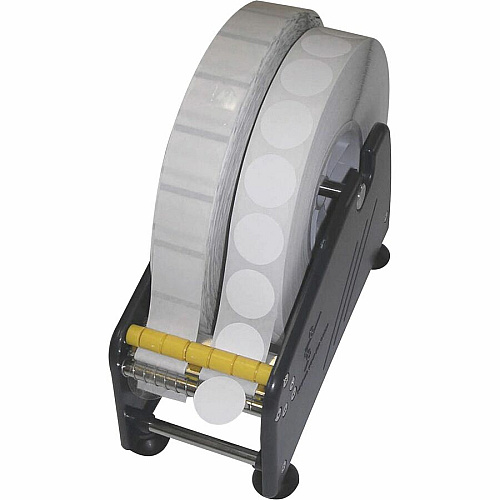 Tatco Mailing Seal/Shipping Label Dispenser Manual - 3.50" Width x 8.50" Length - 3" Core Diameter - 2 Adapter - Blue (36300)