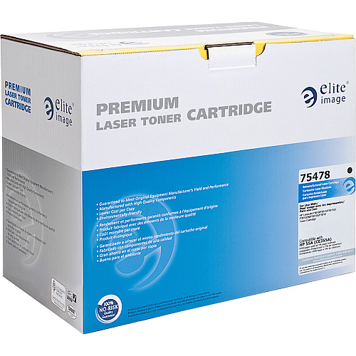 Elite Image Remanufactured Laser Toner Cartridge - Alternative for HP 55A (CE255A) - Black - 1 Each 6000 Pages (75478)