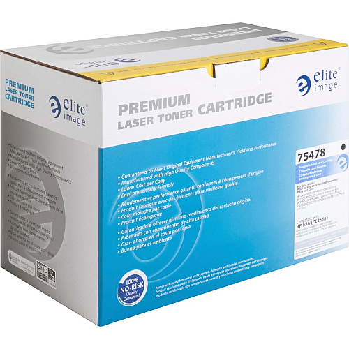Elite Image Remanufactured Laser Toner Cartridge - Alternative for HP 55A (CE255A) - Black - 1 Each 6000 Pages (75478)