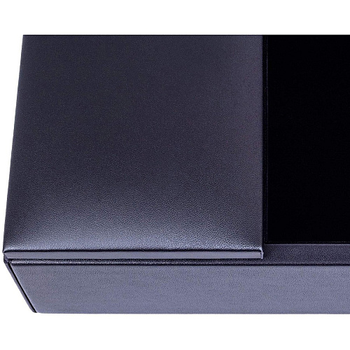Dacasso Classic Leather Enhanced Conference Room Organizer 6 Compartment(s) - Desktop - Black - Leather - 1 Each (A1090)