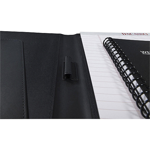 Dacasso Letter Portfolio 8 1/2" x 11" - Black - 1 Each (E1001)