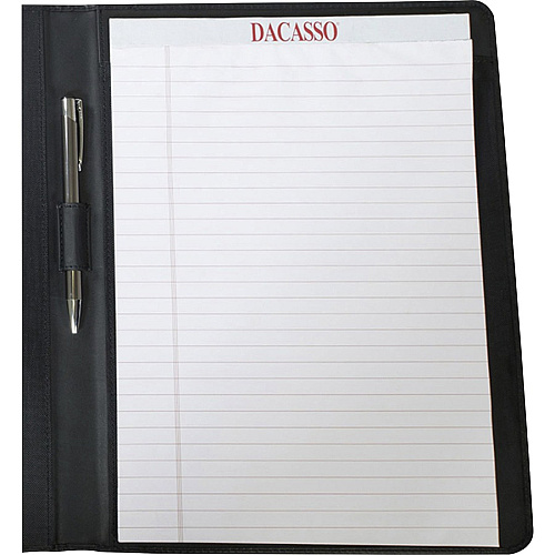 Dacasso Letter Portfolio 8 1/2" x 11" - Black - 1 Each (E1001)