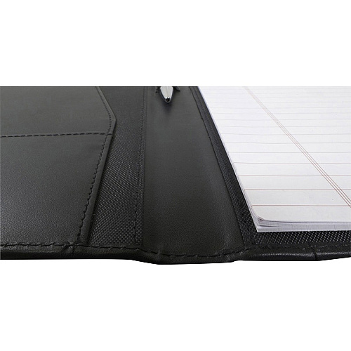 Dacasso Letter Portfolio 8 1/2" x 11" - Black - 1 Each (E1001)