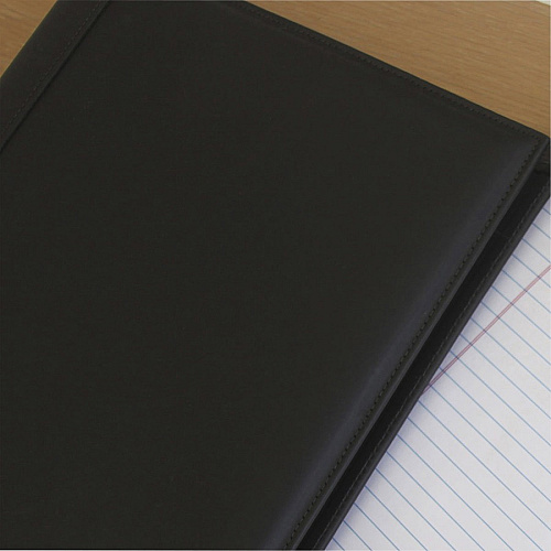 Dacasso Letter Portfolio 8 1/2" x 11" - Black - 1 Each (E1001)