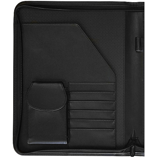 Dacasso Deluxe Letter Portfolio 8 1/2" x 11" - Black - 1 Each (E1002)