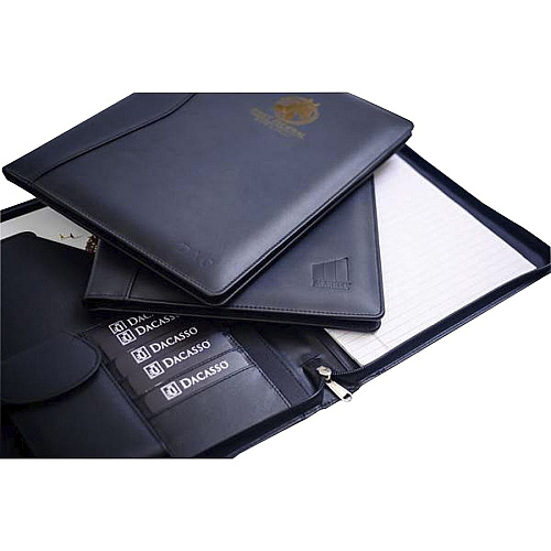 Dacasso Deluxe Letter Portfolio 8 1/2" x 11" - Black - 1 Each (E1002)