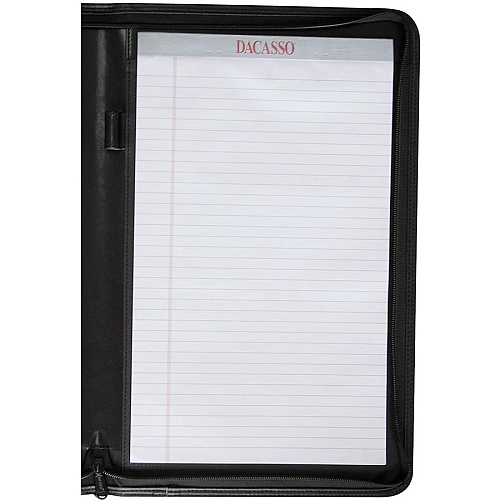 Dacasso Deluxe Legal Portfolio 8 1/2" x 14" - Black - 1 Each (E1003)