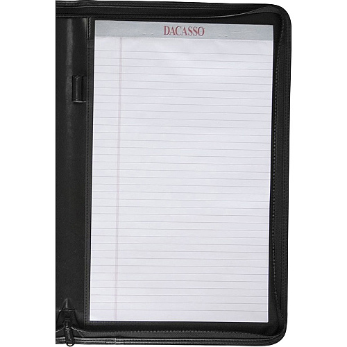 Dacasso Deluxe Legal Portfolio 8 1/2" x 14" - Black - 1 Each (E1003)
