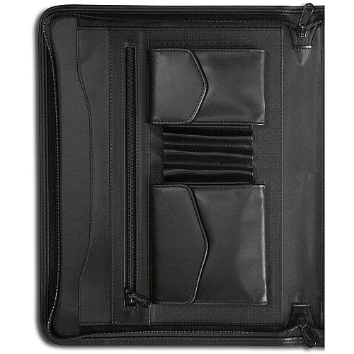 Dacasso Letter Portfolio 8 1/2" x 11" - Black - 1 Each (E1004)