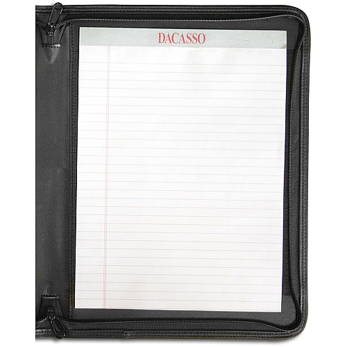 Dacasso Letter Portfolio 8 1/2" x 11" - Black - 1 Each (E1004)