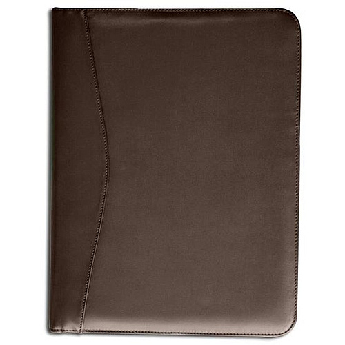 Dacasso Deluxe Letter Portfolio 8 1/2" x 11" - Chocolate Brown - 1 Each (E3402)