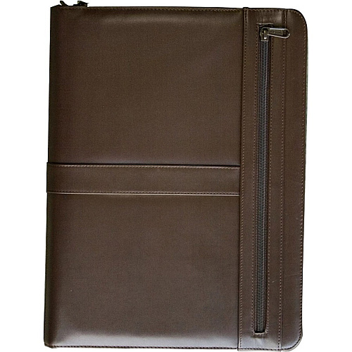 Dacasso Letter Portfolio 8 1/2" x 11" - Chocolate Brown - 1 Each (E3404)