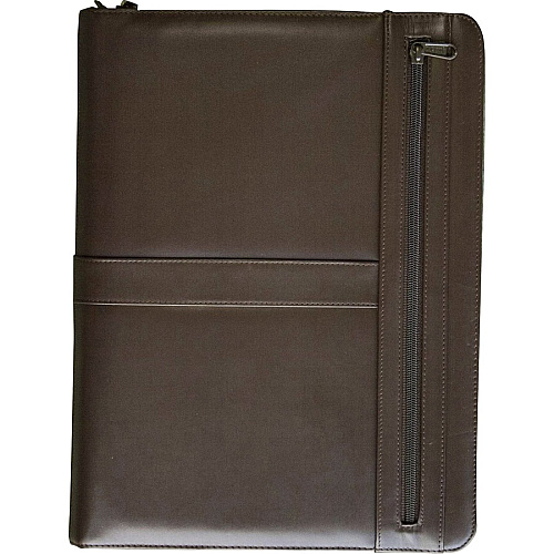 Dacasso Letter Portfolio 8 1/2" x 11" - Chocolate Brown - 1 Each (E3404)