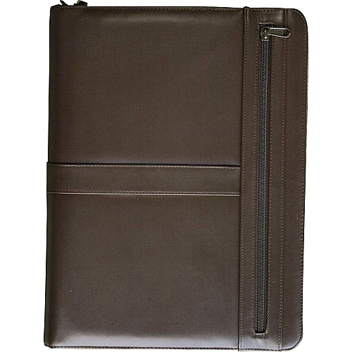 Dacasso Letter Portfolio 8 1/2" x 11" - Chocolate Brown - 1 Each (E3404)