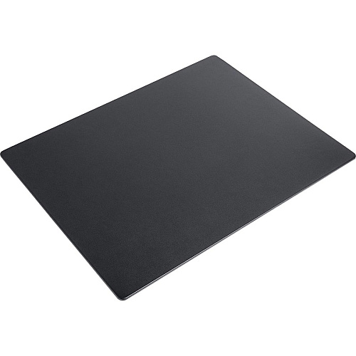 Dacasso Leather Desk Mat Rectangular - 24" Width x 19" Depth - Felt Backing - Top Grain Leather - Black - 1 Each (P1019)