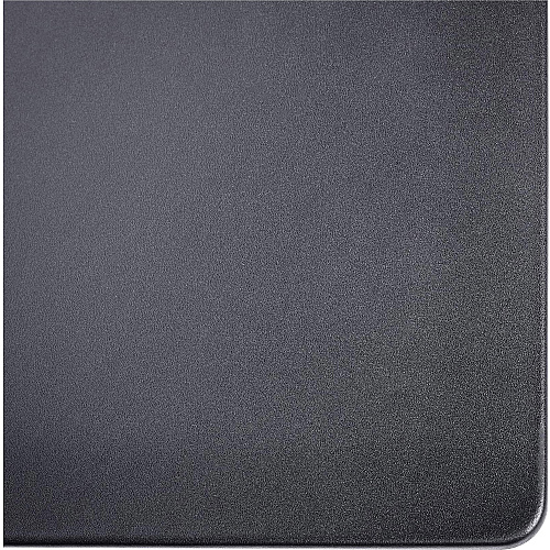 Dacasso Leather Desk Mat Rectangular - 24" Width x 19" Depth - Felt Backing - Top Grain Leather - Black - 1 Each (P1019)