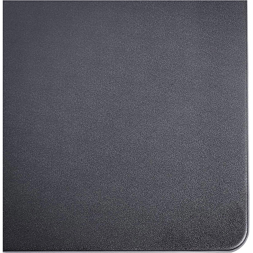 Dacasso Leatherette Desk Mat Rectangular - 24" Width x 19" Depth - Felt Backing - Leatherette - Black - 1 Each (P1027)