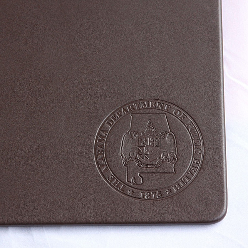 Dacasso Leather Desk Mat Rectangular - 30" Width x 19" Depth - Felt Backing - Leather - Chocolate Brown - 1 Each (P3418)