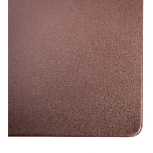 Dacasso Leather Desk Mat Rectangular - 30" Width x 19" Depth - Felt Backing - Leather - Chocolate Brown - 1 Each (P3418)