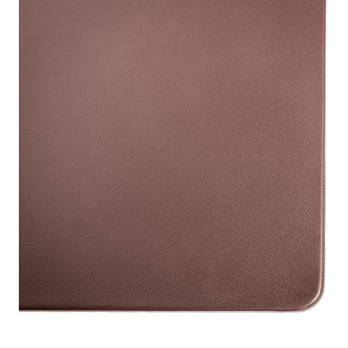 Dacasso Leather Desk Mat Rectangular - 30" Width x 19" Depth - Felt Backing - Leather - Chocolate Brown - 1 Each (P3418)