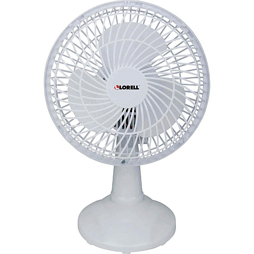 Lorell Clip-On Personal Fan 152.4 mm Fan Diameter - 2 Speed - Adjustable Tilt Head - 9.5" Height x 7.9" Width x 6" Depth - White (LLR44552)