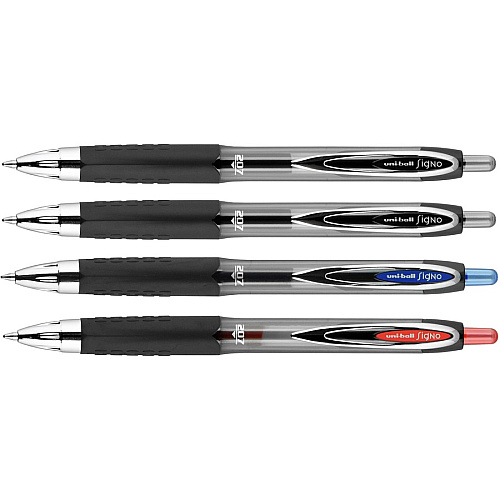 uni-ball uniball&trade; 207 Gel Pen 0.7 mm Medium Pen Point - Refillable - Retractable - Assorted Ink - Gel-based - 4 / Pack (33961PP)